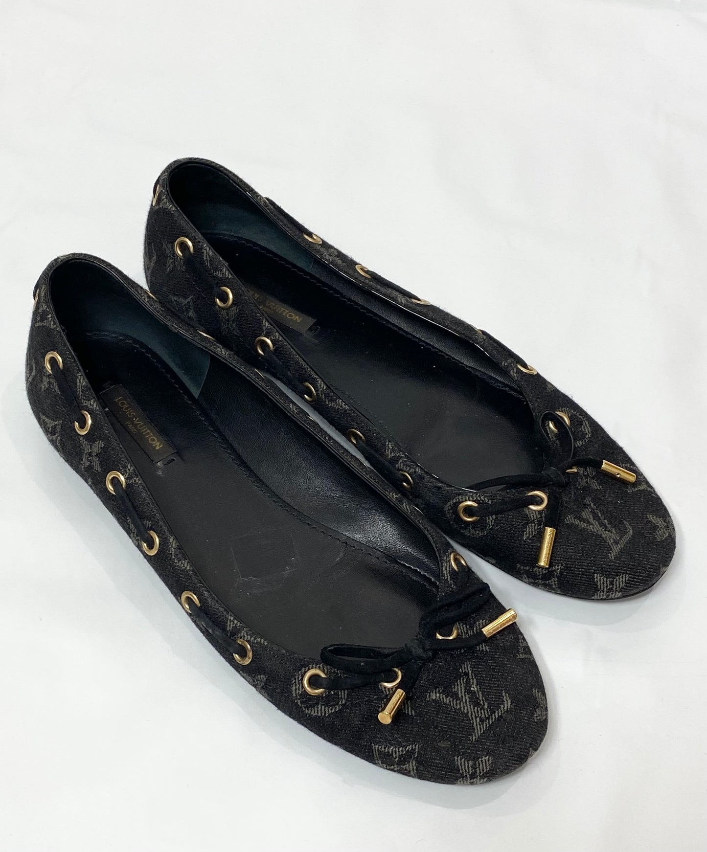 Louis Vuitton Monogram Denim Ballerina Flats