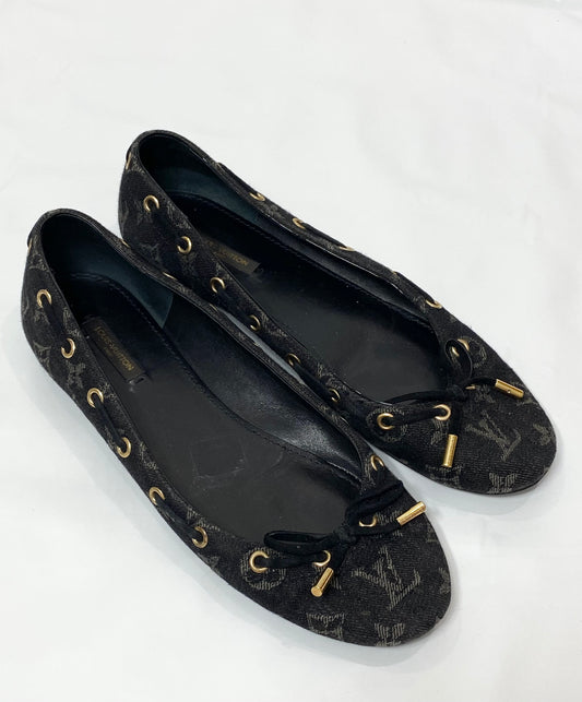 Louis Vuitton Monogram Denim Ballerina Flats
