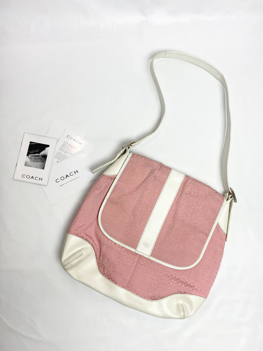 Coach Pink Crossbody Messenger Bag