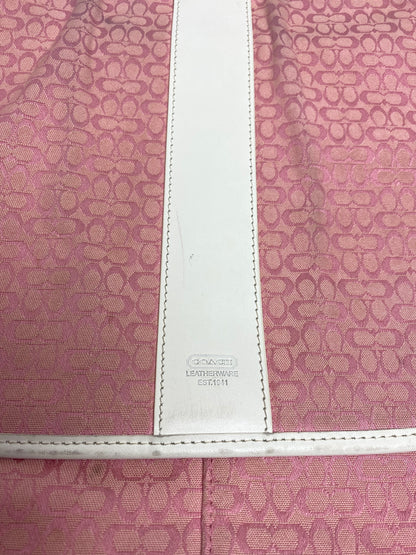 Coach Pink Crossbody Messenger Bag