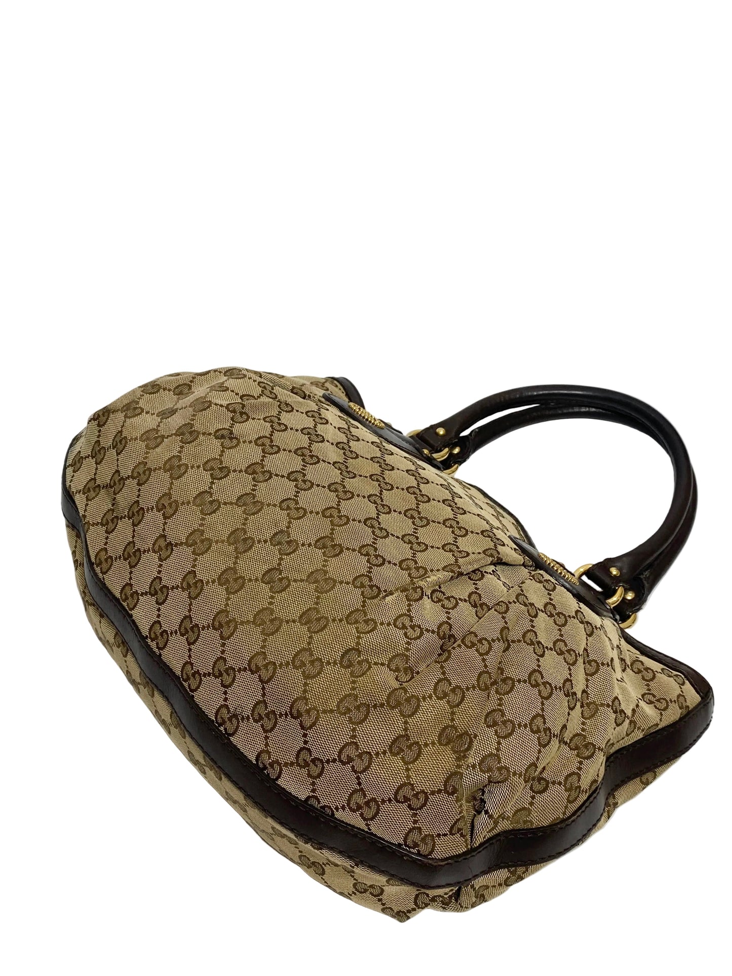 Gucci Vintage Scarlett Stud GG Tote Shoulder Bag