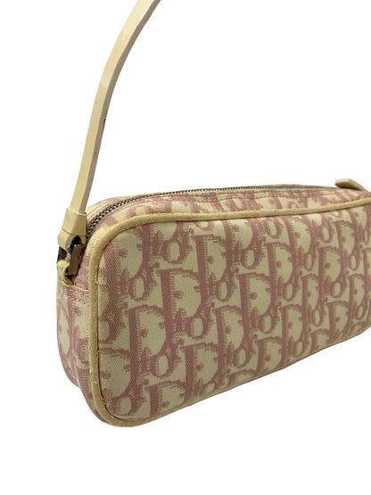 Dior Vintage Pink Monogram Shoulder Bag