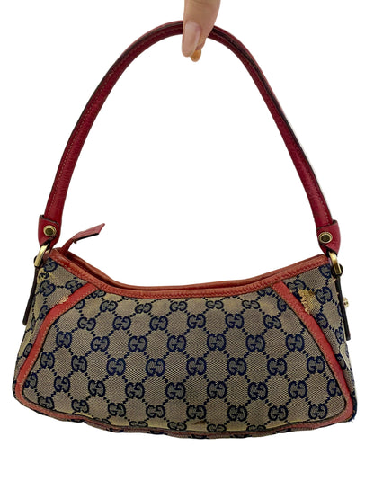 Gucci Abbey D-Ring Canvas Red Shoulder Bag