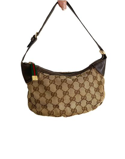 Gucci Mini Sherry Line GG Canvas Shoulder Bag