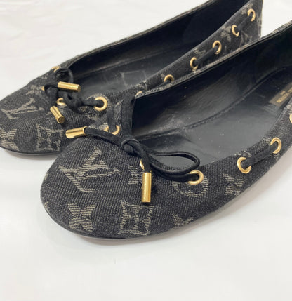 Louis Vuitton Monogram Denim Ballerina Flats