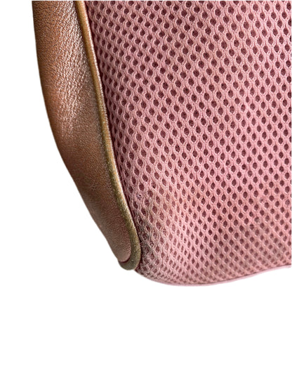 Miu Miu SS2000 Archive Metallic Pink Mesh Shoulder Bag