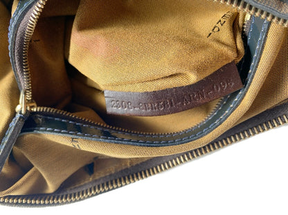 Fendi Zucchino Canvas Baguette Bag