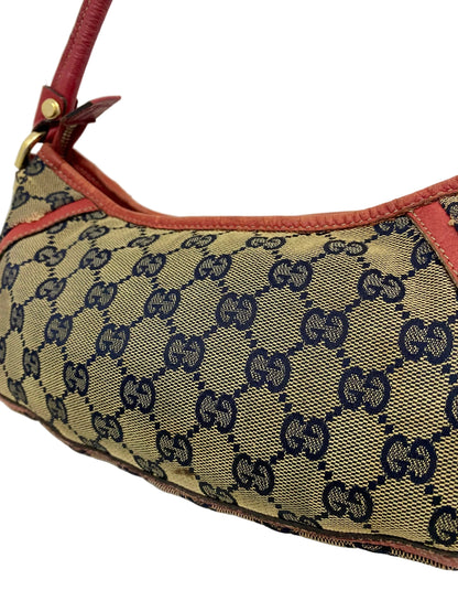 Gucci Abbey D-Ring Canvas Red Shoulder Bag