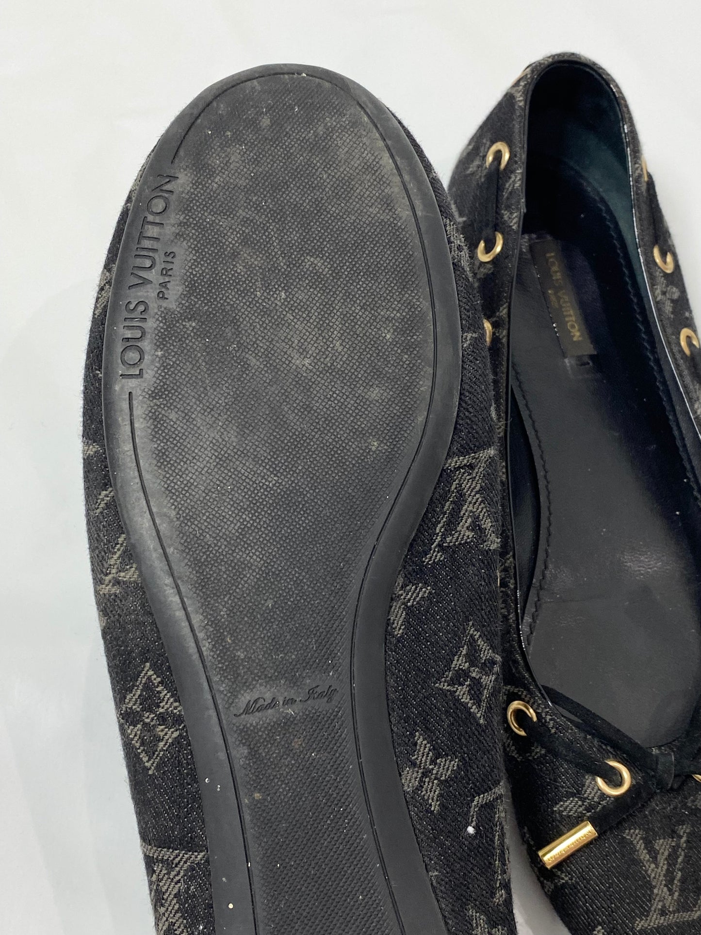 Louis Vuitton Monogram Denim Ballerina Flats