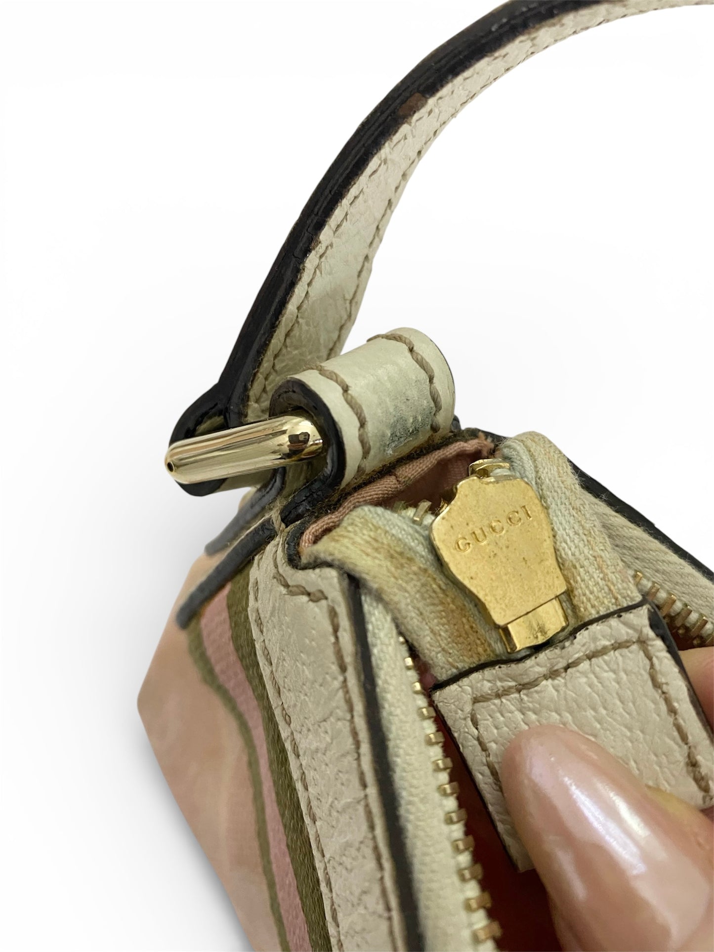 Gucci Pink Sherry Line Charm Mini Shoulder Bag