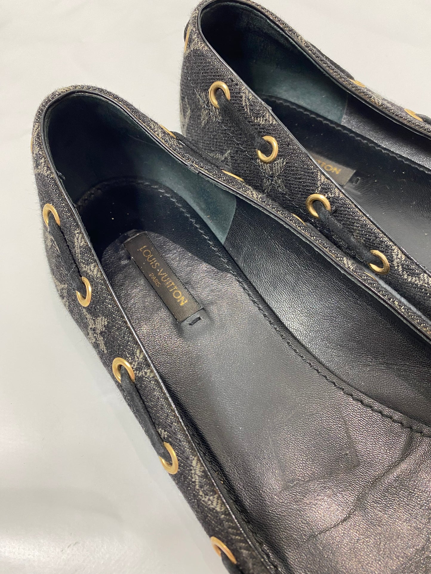 Louis Vuitton Monogram Denim Ballerina Flats