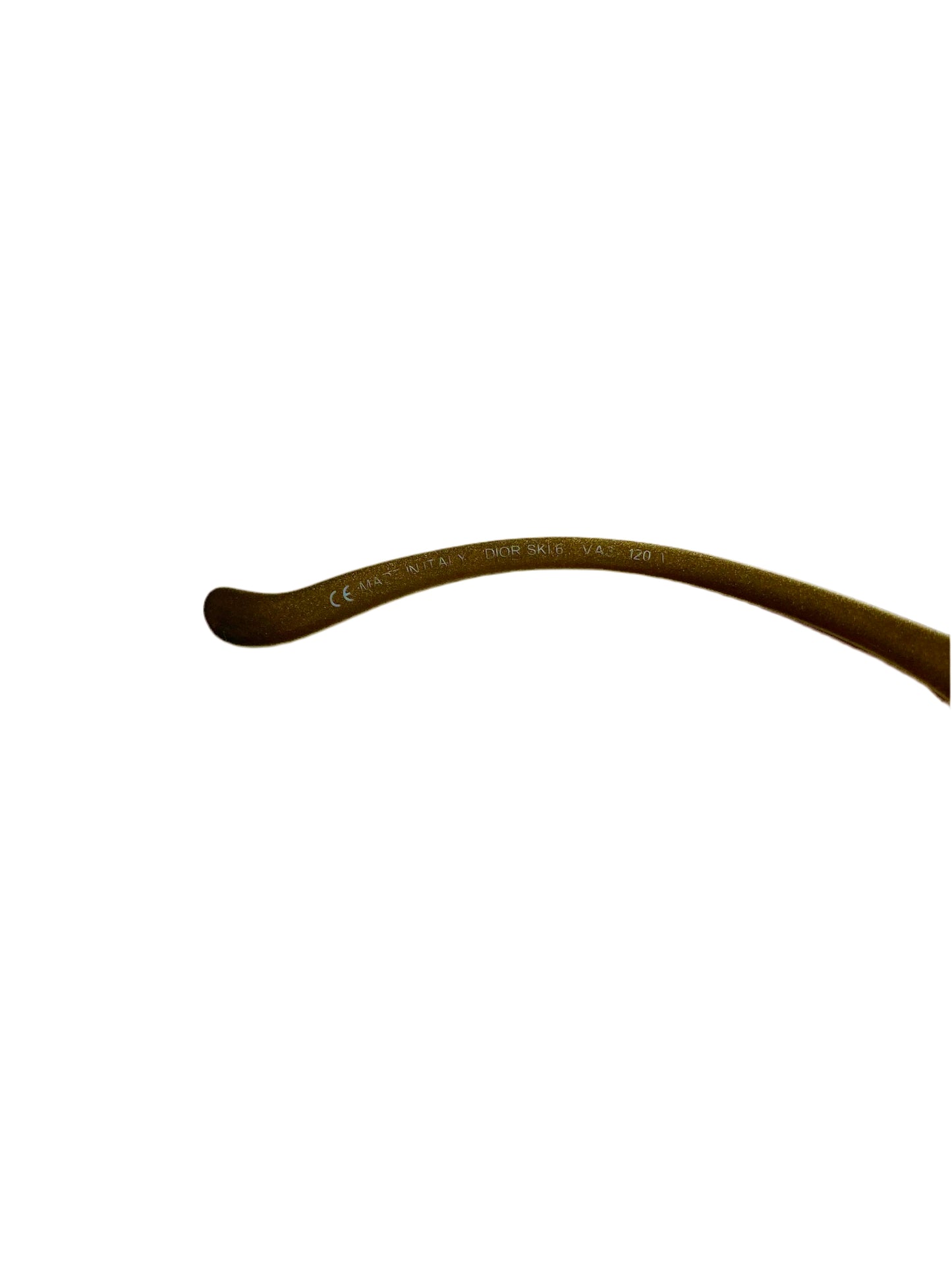 Dior Vintage Gold Ski 6 Wrap Around Sunglasses John Galliano