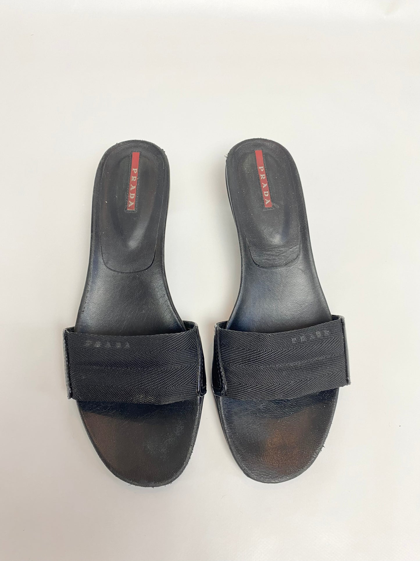 Prada Black Sport Kitten Heels