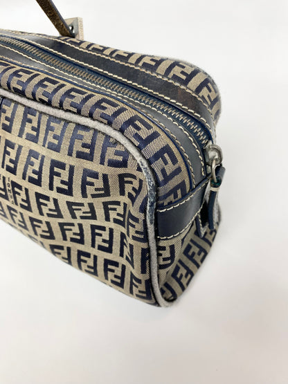 Fendi Zucchino Canvas Baguette Bag