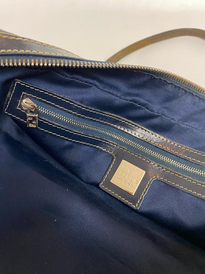 Fendi Zucchino Canvas Baguette Bag