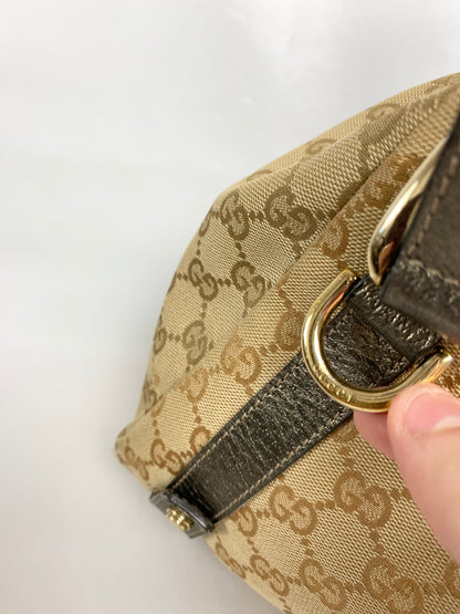 Gucci GG Canvas Brown Abbey Tote Bag