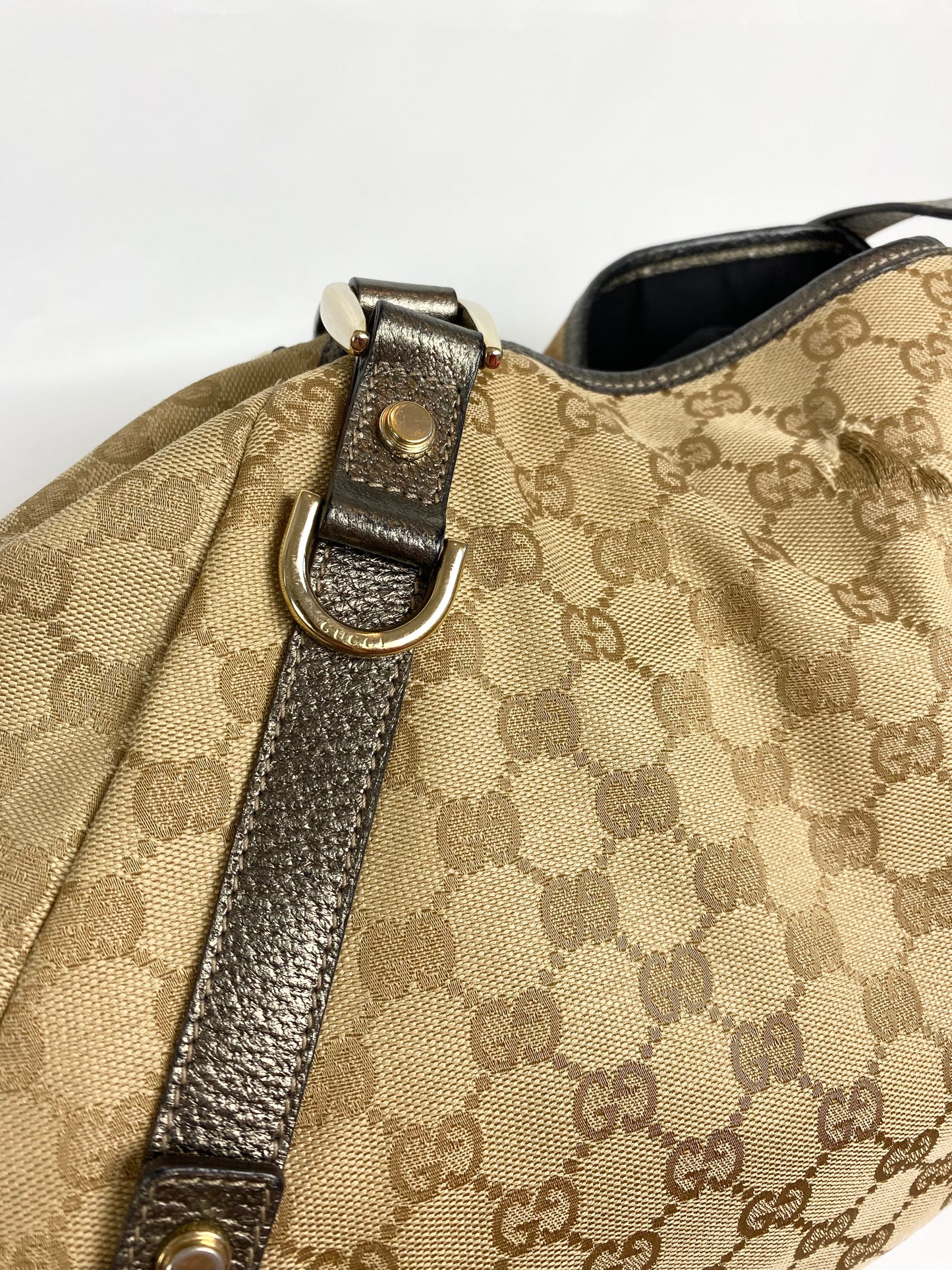 Sac seau marron clair Gucci