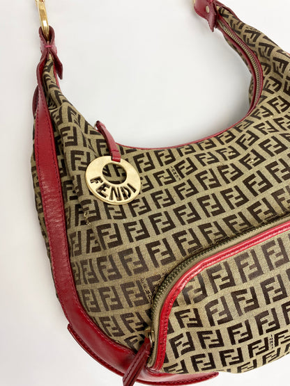 Sac bandoulière rouge Fendi