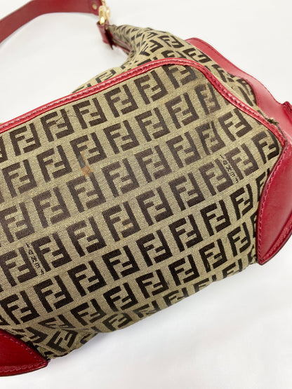 Sac bandoulière rouge Fendi